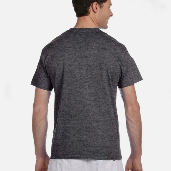 Champion Men's T Shirt Crew Neck Short Sleeve C Logo Unisex Charcoal Gray XL - Picture 4 of 16
